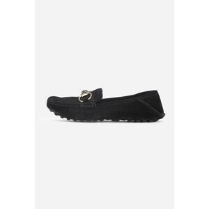 Gucci Black Suede Bamboo Horse-bit Loafer Suede